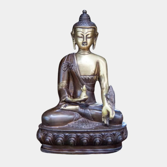 Medicine Brass Buddha | Tranquil Presence & Inner Calm | GenTree Home