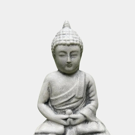 Meditating Buddha Statue | Handcrafted Concrete Decor | GenTree Home