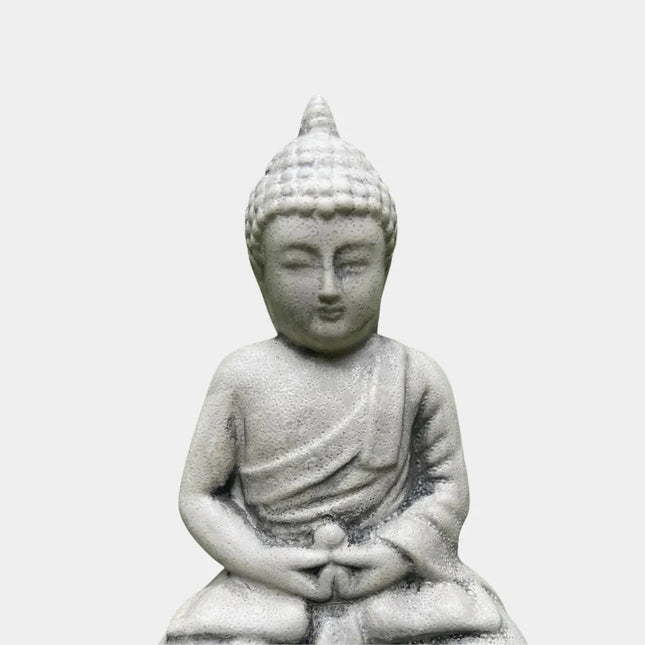Meditating Buddha Statue | Handcrafted Concrete Decor | GenTree Home