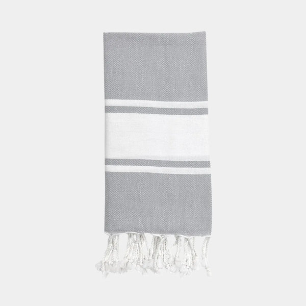 Essential Stripe Turkish Hand Towel | Eco-Luxury | GenTree Home