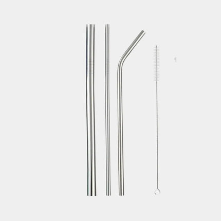 Premium Stainless Steel Straws Bent | Mirror-Polished | GenTree Home