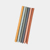 Close-up of food-grade silicone material, flexible and durable reusable drinking straws