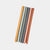Close-up of food-grade silicone material, flexible and durable reusable drinking straws