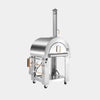 Dual-fuel pizza oven.