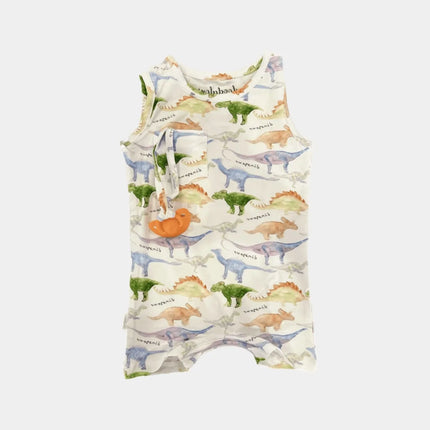 Doodalou Bamboo Baby Romper Tank with Shorts | Dinomite | GenTree Home