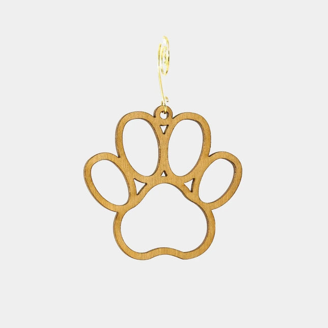 Dog Paw Ornament | Eco-Friendly Wood Keepsake | GenTree Home