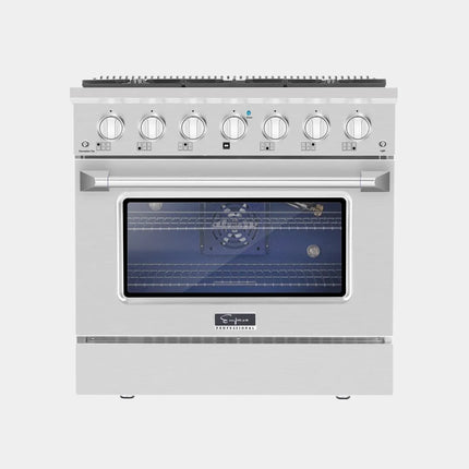 Empava 36" Pro-Style Gas Range | 6-Burner Convection | GenTree Home