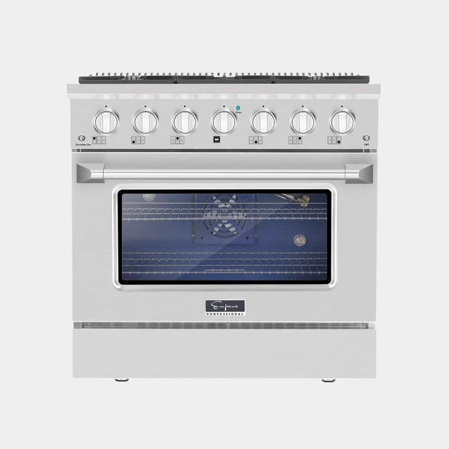 Empava 36" Pro-Style Gas Range | 6-Burner Convection | GenTree Home