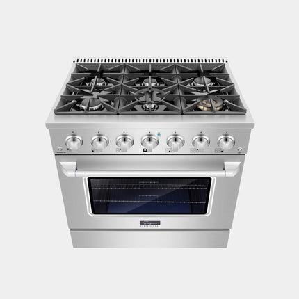Empava 36" Pro-Style Gas Range | 6-Burner Convection | GenTree Home
