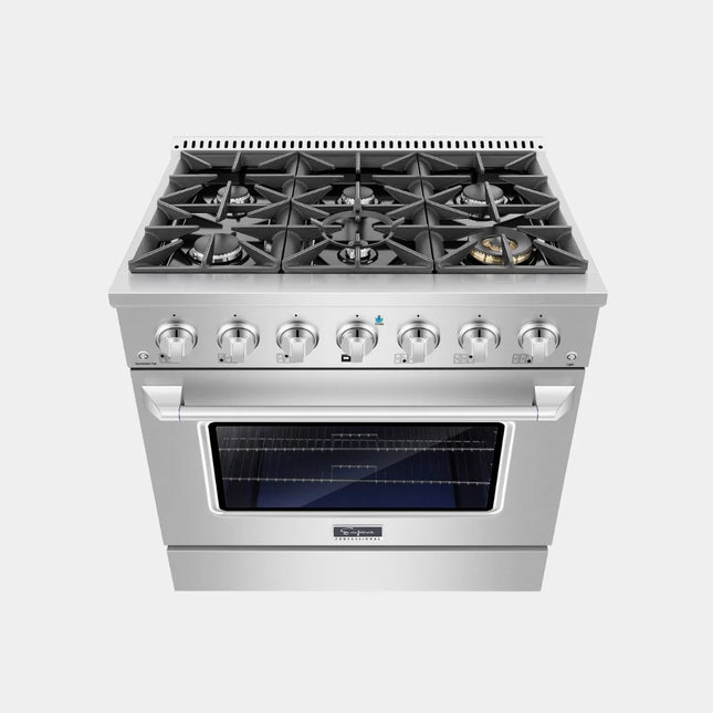 Empava 36" Pro-Style Gas Range | 6-Burner Convection | GenTree Home