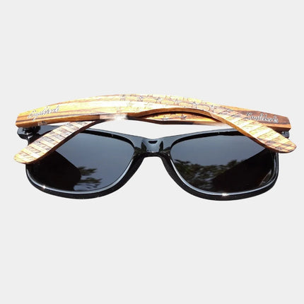 Zebrawood Sunglasses | Handcrafted Polarized Wood Shades | GenTree Home