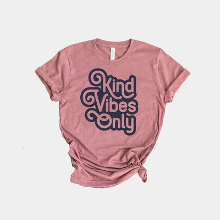 Kind Vibes Only T-shirt | Positive Graphic Tee | GenTree Home