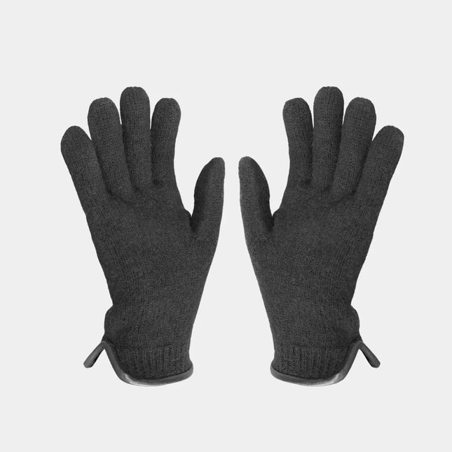 Virgin Wool Unisex Gloves | Leather Trim & Certified Warmth | GenTree Home