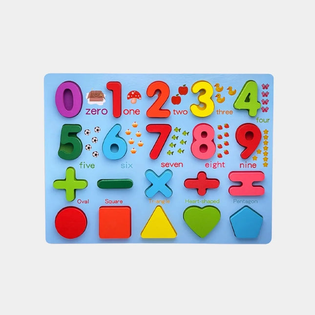 Zunammy Wooden Learning Puzzles | ABC & 123 | Sold Separately*
