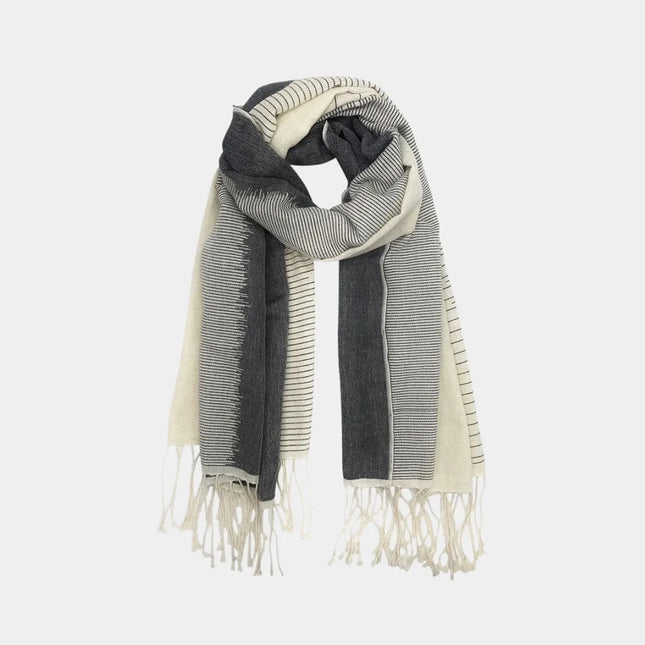 Striped Organic Cotton Scarf | Ethically Handcrafted | GenTree Home