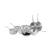 Mauviel 1830 M'COOK 5-Ply 12-Piece Cookware Set With Cast Stainless Steel Handles