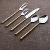 INOX Artisans Vinear grooved flatware place setting, view 5