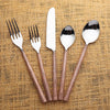 INOX Artisans Vinear grooved flatware place setting, view 2