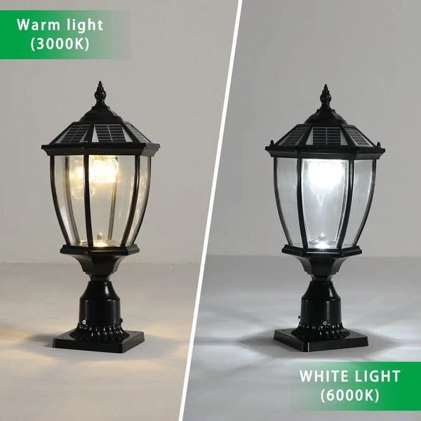 Ironsmith Lighting black aluminum solar LED lantern, view 8