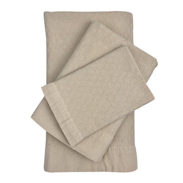 Turkish Towel Bundle Set of 3 in 4 color choices - Oat