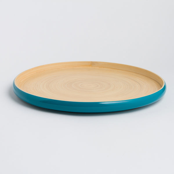 "Large KHAY bamboo serving tray 