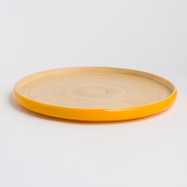 "Large KHAY bamboo serving tray 
