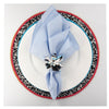 Chouchou Touch navy blue linen dinner napkins, set of 4, view 5
