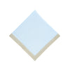 Chouchou Touch blue linen napkins with sparkle borders, set of 4, view 3