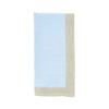 Chouchou Touch blue linen napkins with sparkle borders, set of 4, view 4