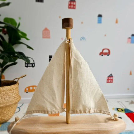 Recycled Tree Sailing Boat | Eco-Friendly Toy | GenTree Home