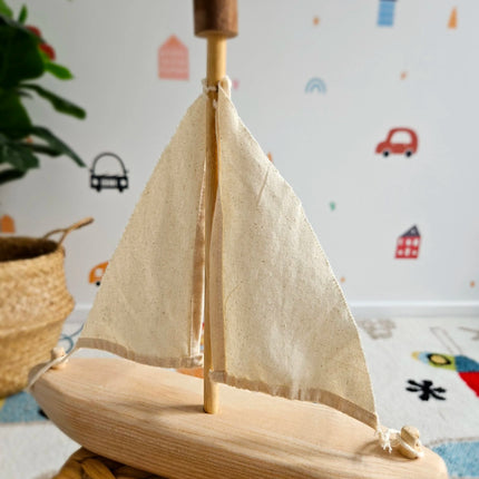 Recycled Tree Sailing Boat | Eco-Friendly Toy | GenTree Home