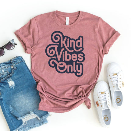 Kind Vibes Only T-shirt | Positive Graphic Tee | GenTree Home