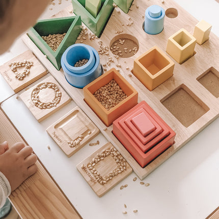 3D Sorting & Nesting Board | Montessori Toy | GenTree Home