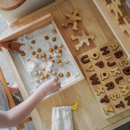 Natural Wood Alphabet Puzzle | Montessori Toy | GenTree Home