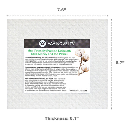 Swedish Dishcloth Traditional | 12-Pack Eco-Cloth | GenTree Home