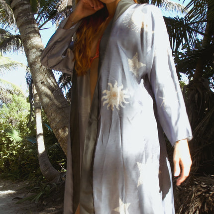 Eco-Certified Silk Robe | Tailored Summer Elegance | GenTree Home