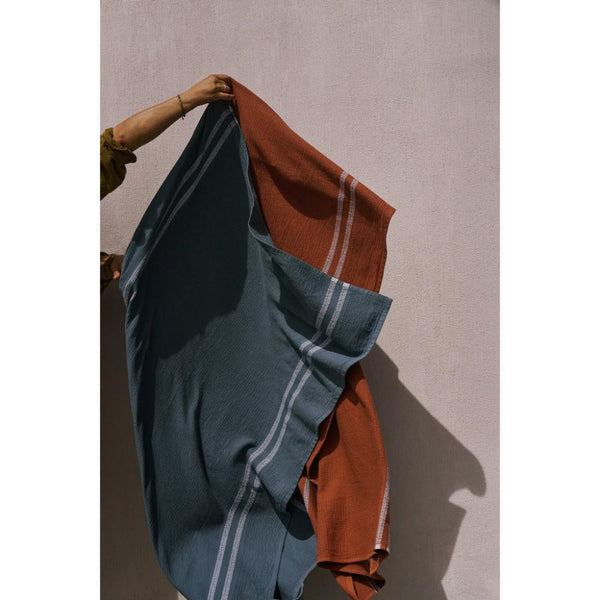 Organic Block Rib Bath Towel - Orion | Artisan Organic Cotton | GenTree Home