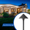 Ironsmith Lighting classic umbrella path light in antique bronze brass, view 3