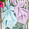 Chouchou Touch green linen dinner napkins, set of 4, view 7