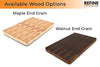 Refine Kitchenware end grain walnut butcher block cutting board, view 3