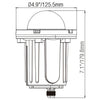 Ironsmith Lighting in-ground brass well light with domed half lid, view 5