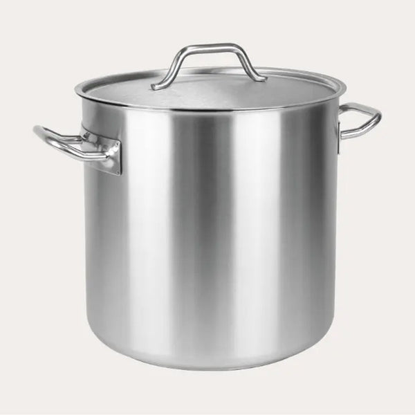 CRISTEL commercial-size 18/10 stainless steel stockpot with lid
