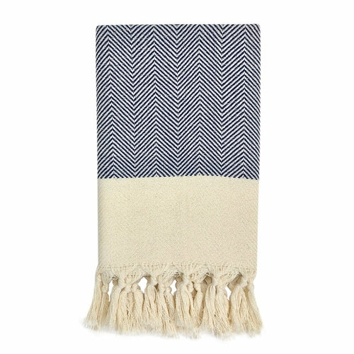 Herringbone Turkish Hand Towel | 100% Organic Cotton | GenTree Home