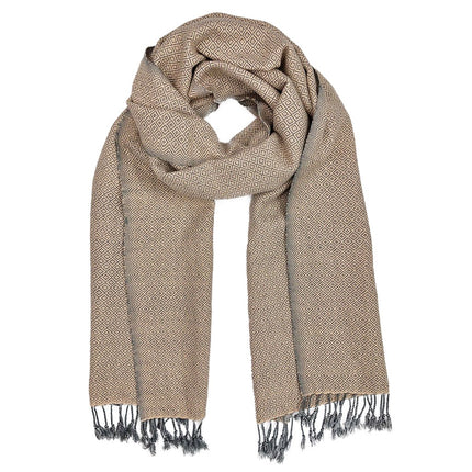 Organic Cotton Diamond Scarf | Handwoven Artisan Luxury | GenTree Home