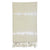 Sand tie dye Turkish beach towel with hand-knotted tassels