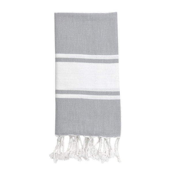 Essential Stripe Turkish Hand Towel | Eco-Luxury | GenTree Home