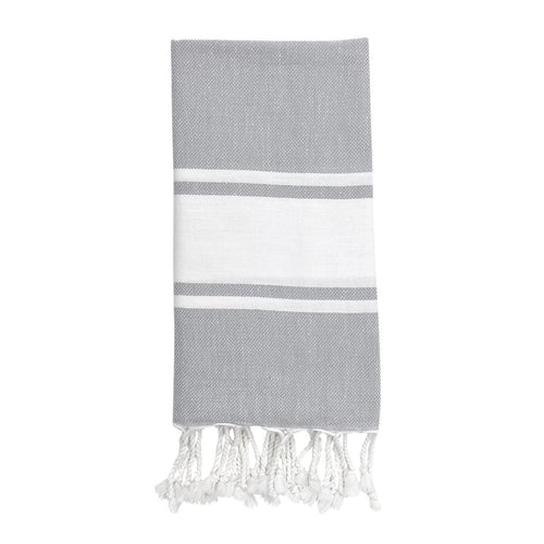 Essential Stripe Turkish Hand Towel | Eco-Luxury | GenTree Home