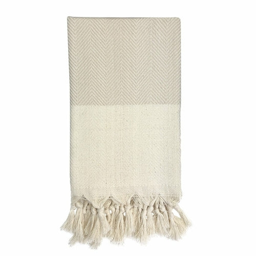 Herringbone Turkish Hand Towel | 100% Organic Cotton | GenTree Home