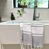 Essential Stripe Turkish Hand Towel | Eco-Luxury | GenTree Home