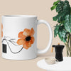 Be Inspired! interactive coffee mug with scannable QR code for daily affirmations